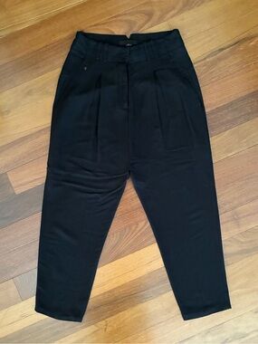 ALEXANDER WANG 100% Viscose Black Cropped Pants